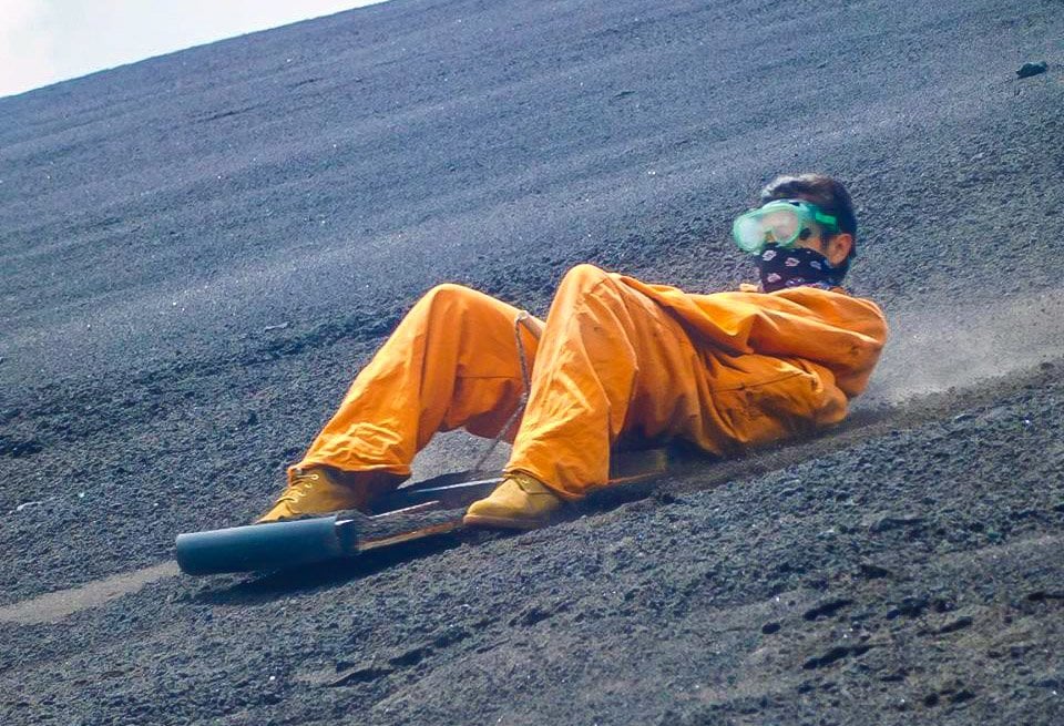 things to do in Nicaragua - volcano boarding