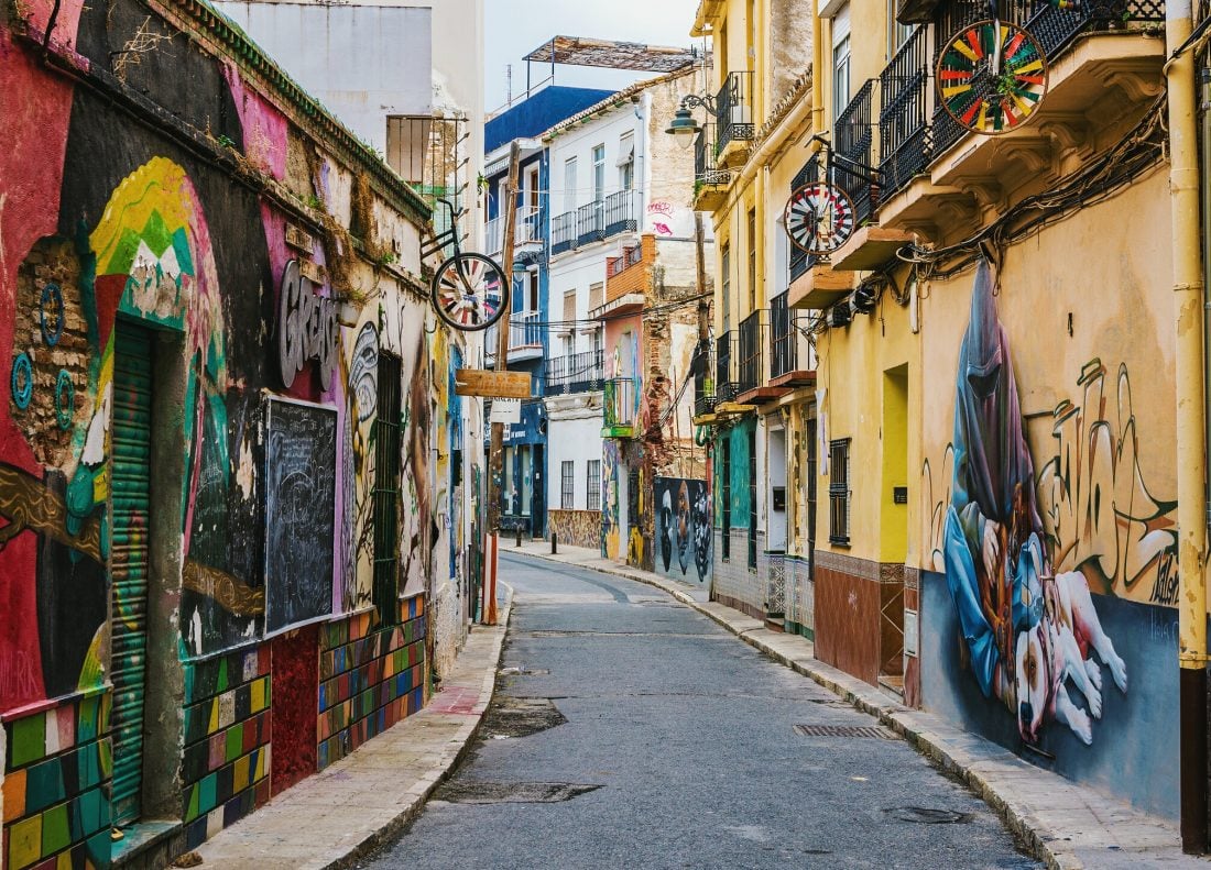 street art in Malaga Spain