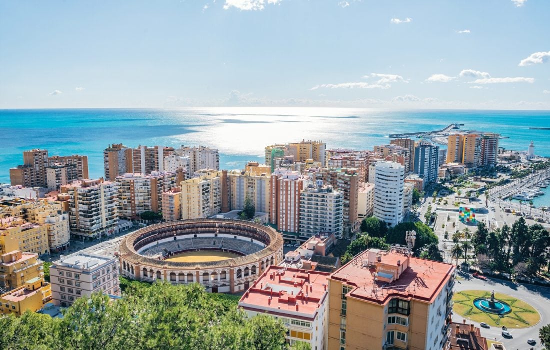 views in Malaga Spain