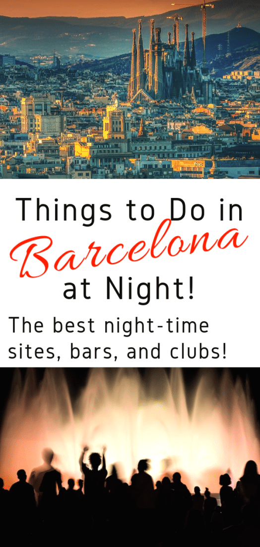 Guide to Barcelona Nightlife! Looking for the best things to do in Barcelona at night? This one's for you! Here are the best bars, clubs, and sites to visit at night! #barcelona #spain #europe #travel #europeantravel